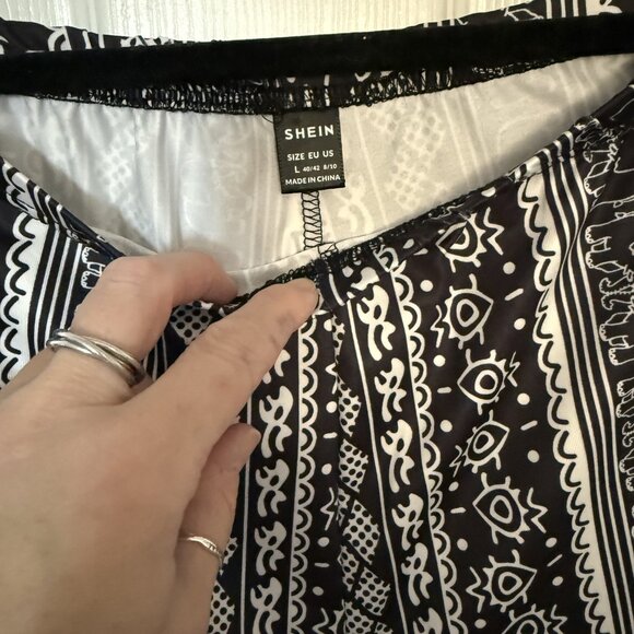 Shein Paisley Flared Leggings - Picture 3 of 3